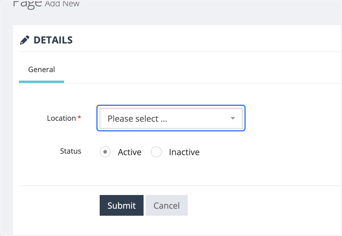 Click on Please select ...