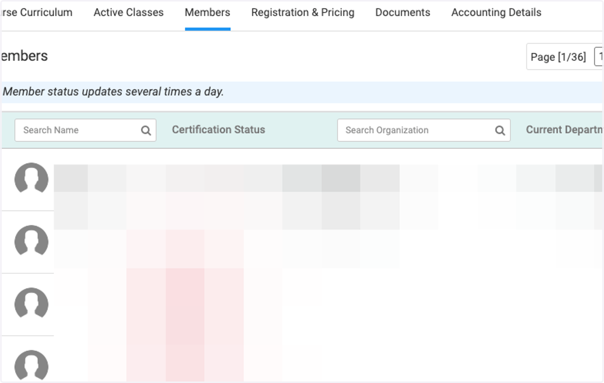 Click on Reports to download reports on certifications