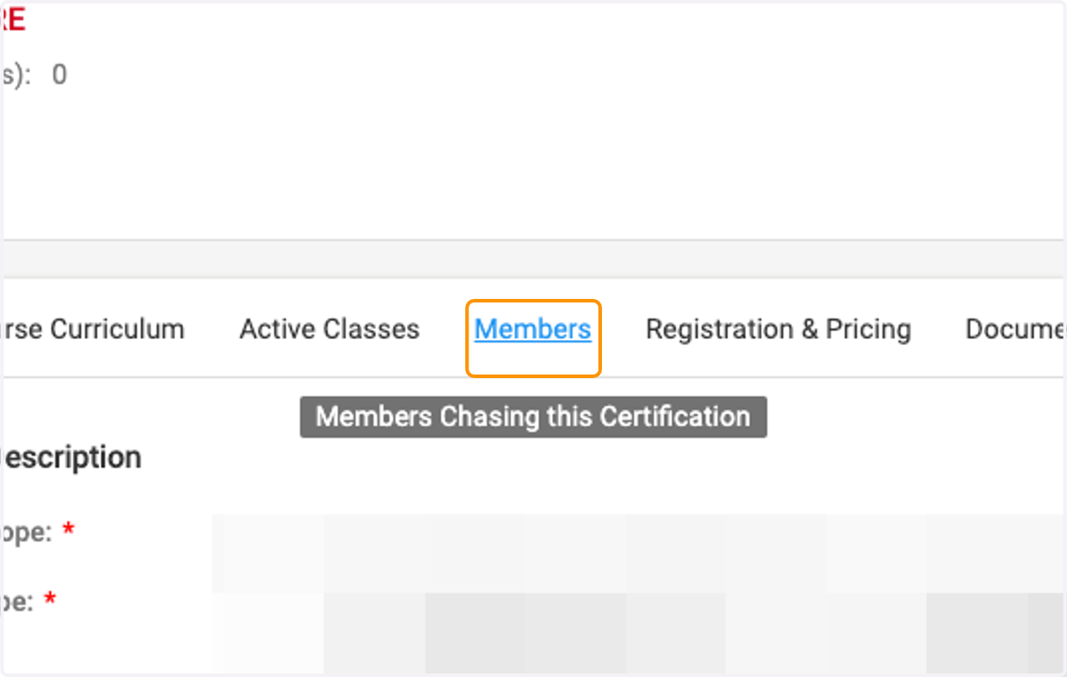 Click on Members