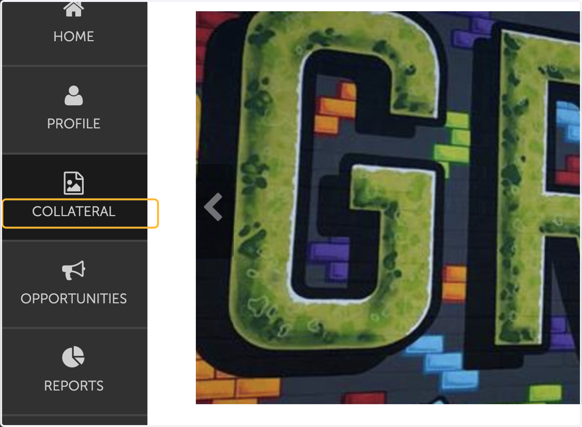 Click on COLLATERAL