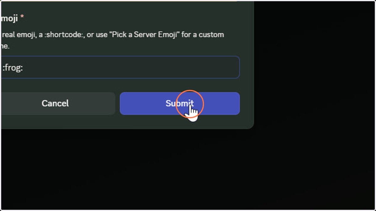 Click Submit