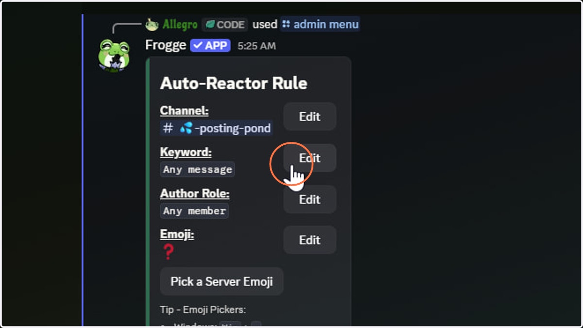 A keyword argument is also allowed