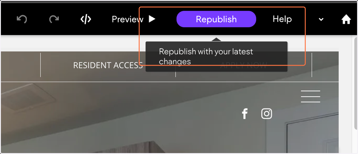 Republish website