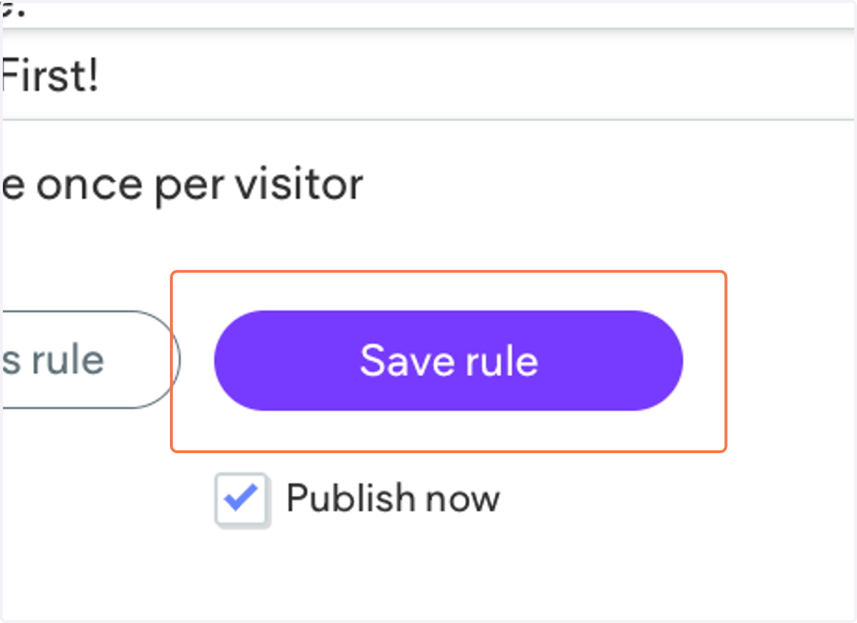 Click on Save rule…
