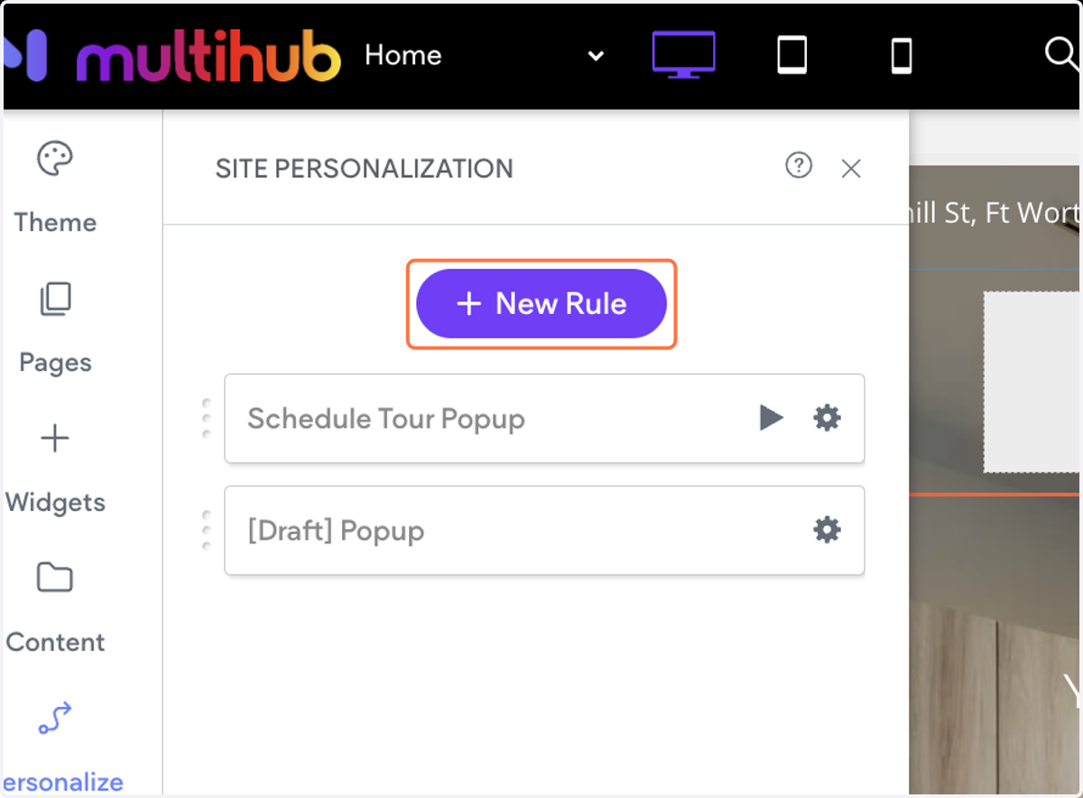 Click on New Rule