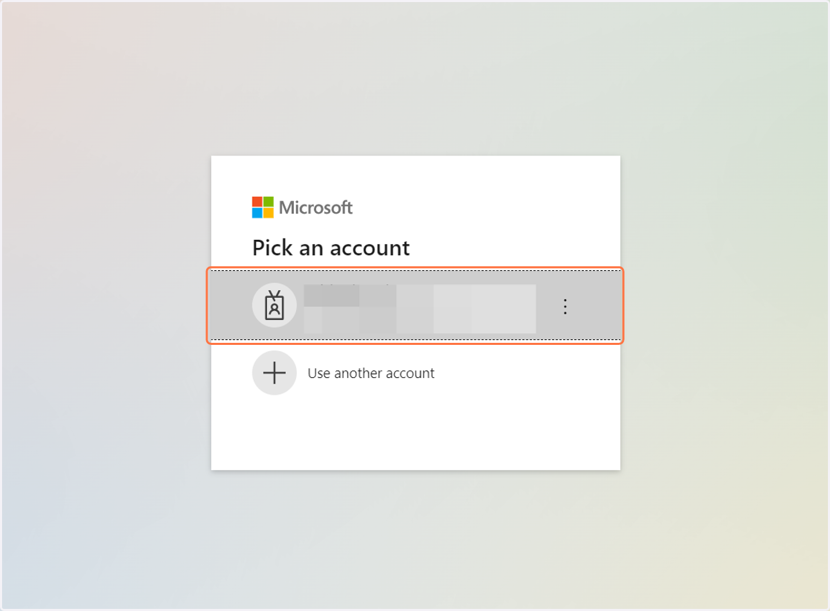 Pick Account