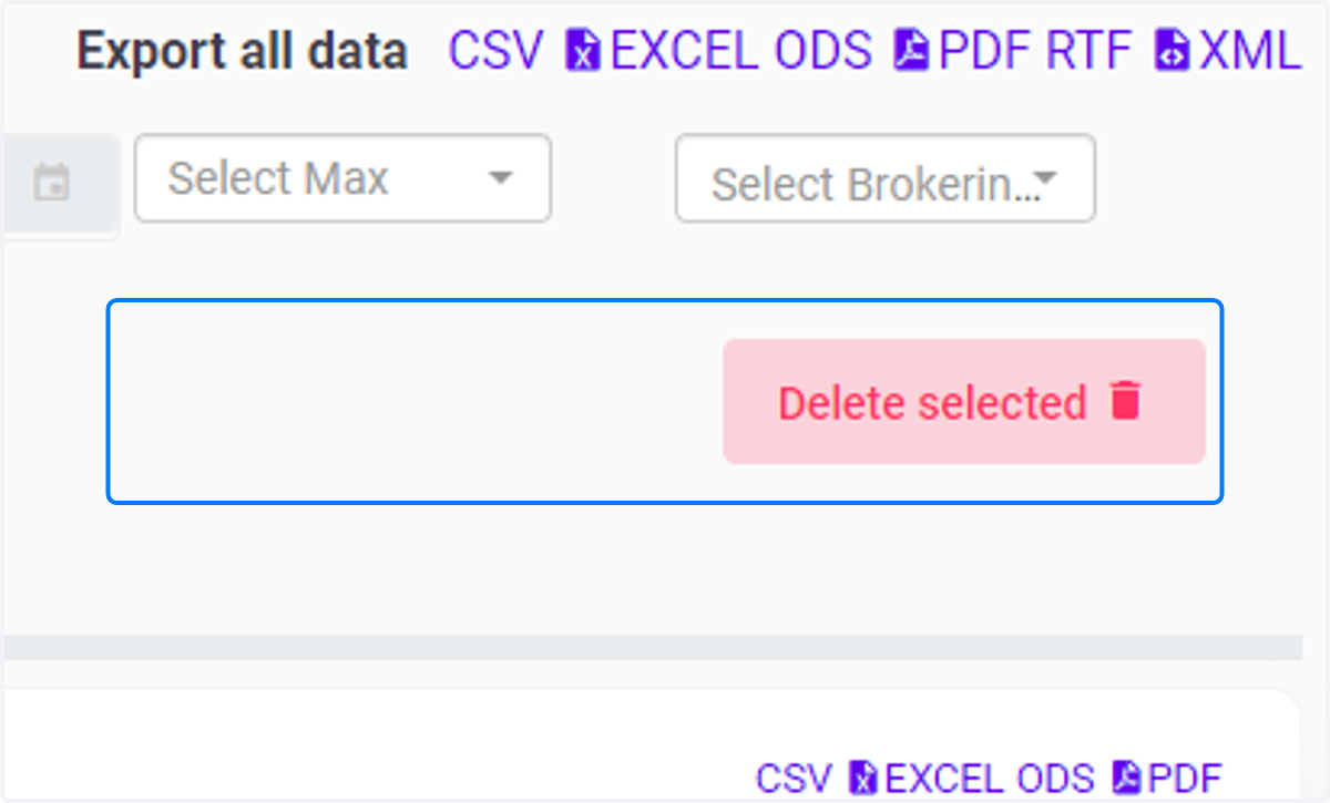 Delete Selected