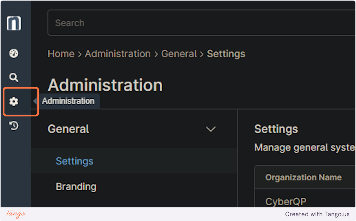 Navigate to NinjaRMM Administration tab