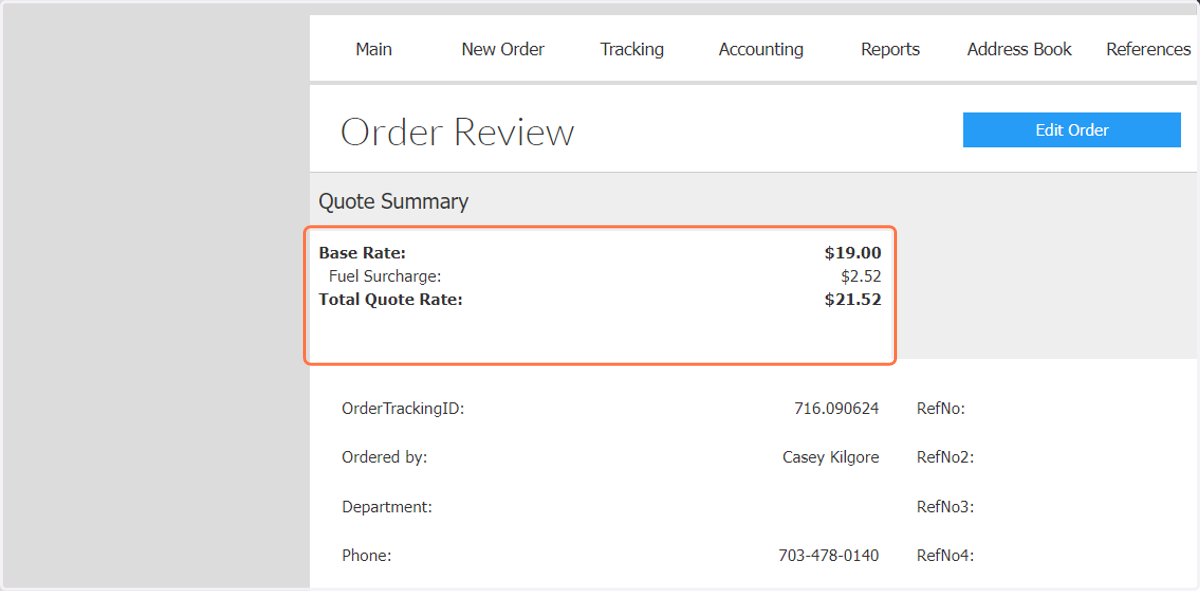 The order is not submitted yet. Review your order details for accuracy.