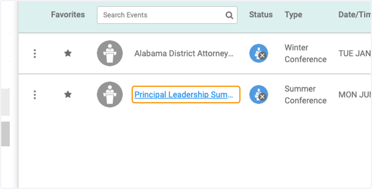Click on Principal Leadership Summer Conference