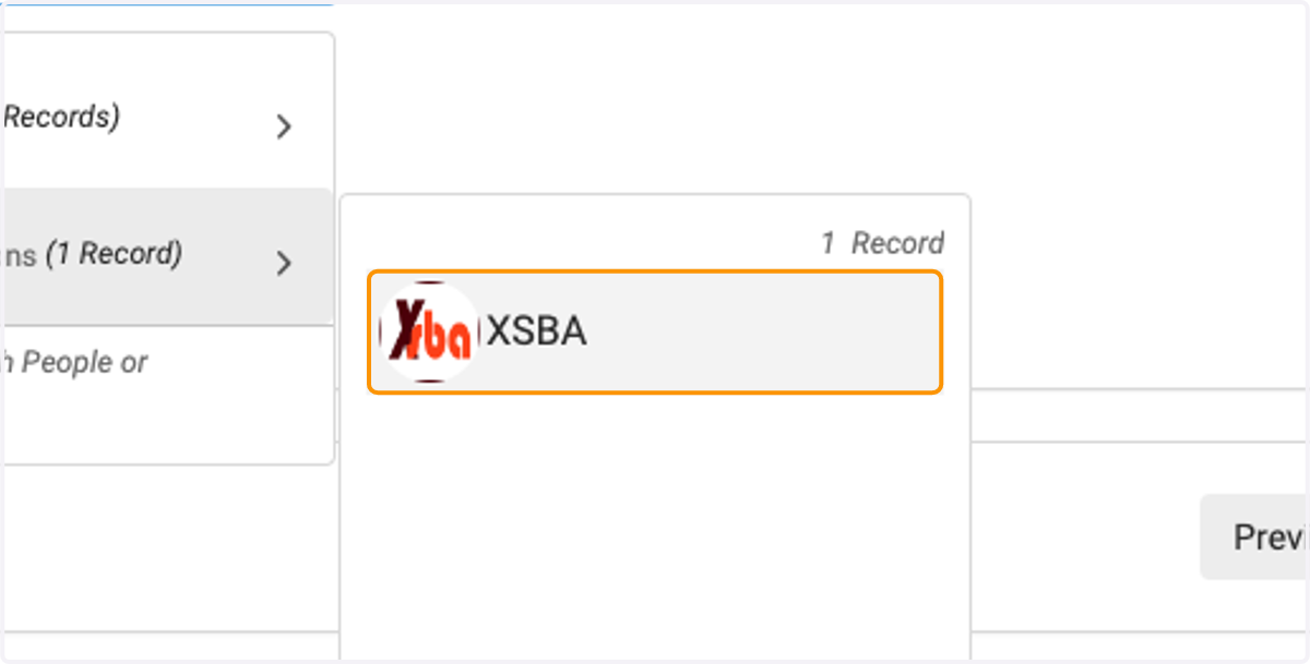 My example is XSBA