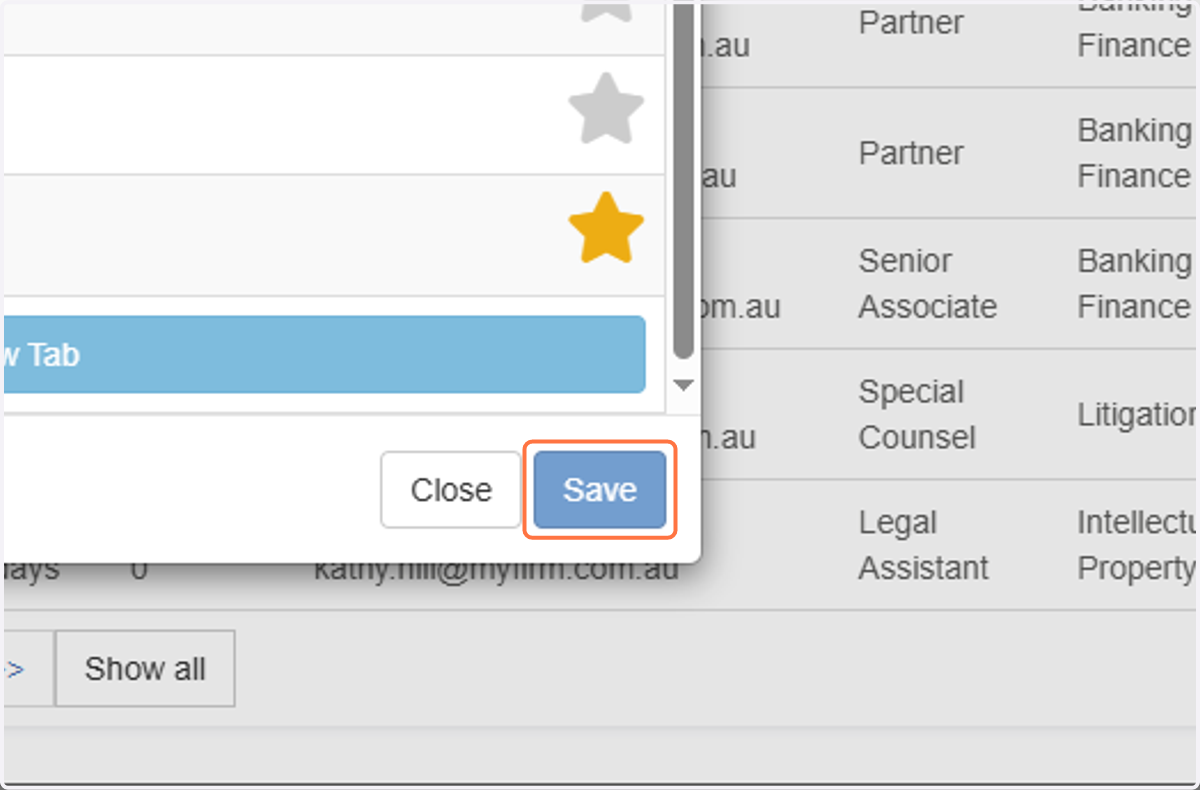 Click on Save
