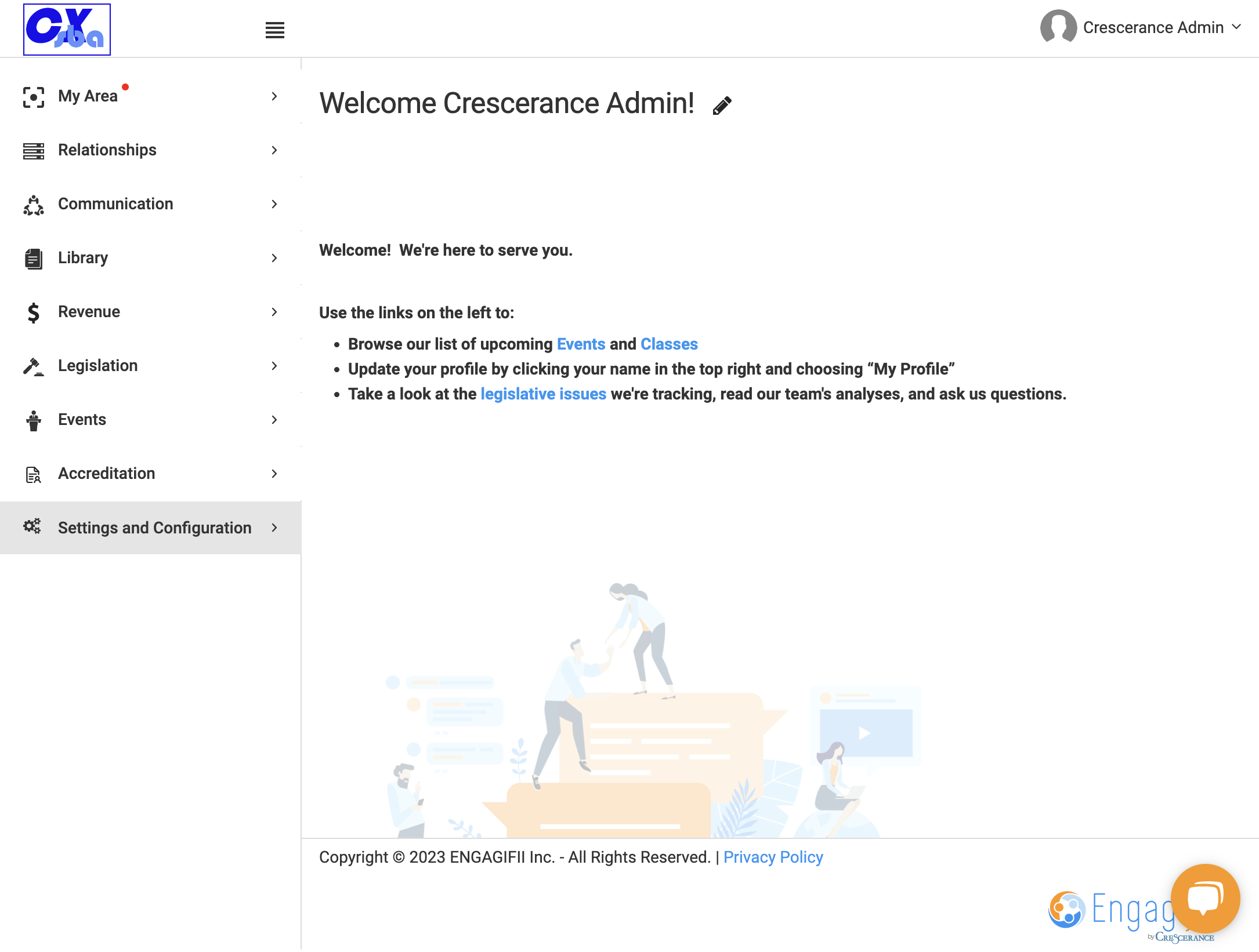 Click on Settings and Configuration