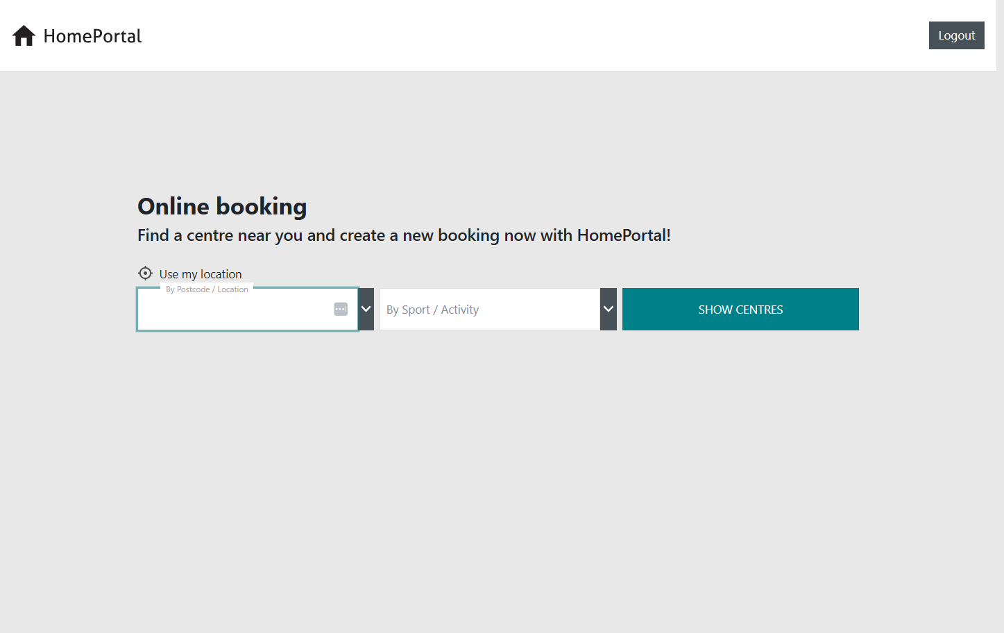 Search by Activity and select the activity you wish to book into