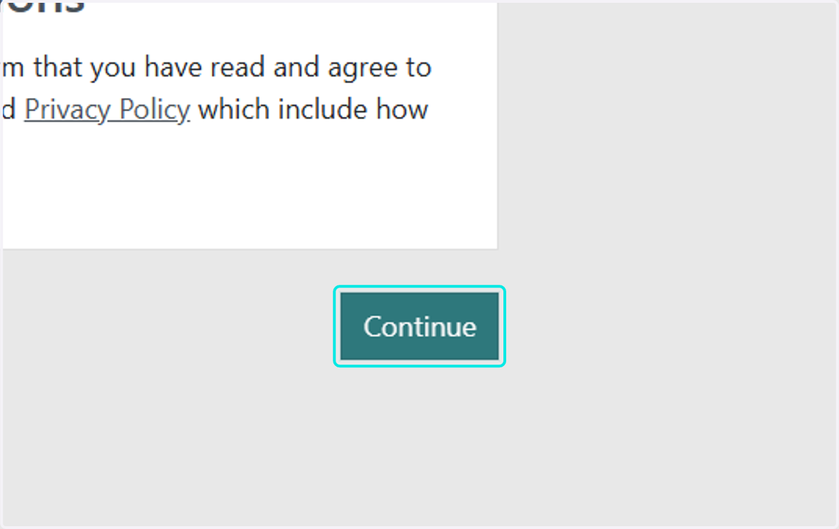 Click on Continue