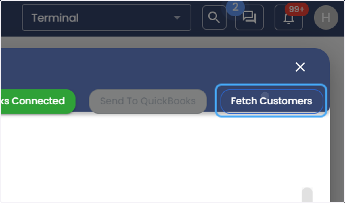 Click on Fetch Customers