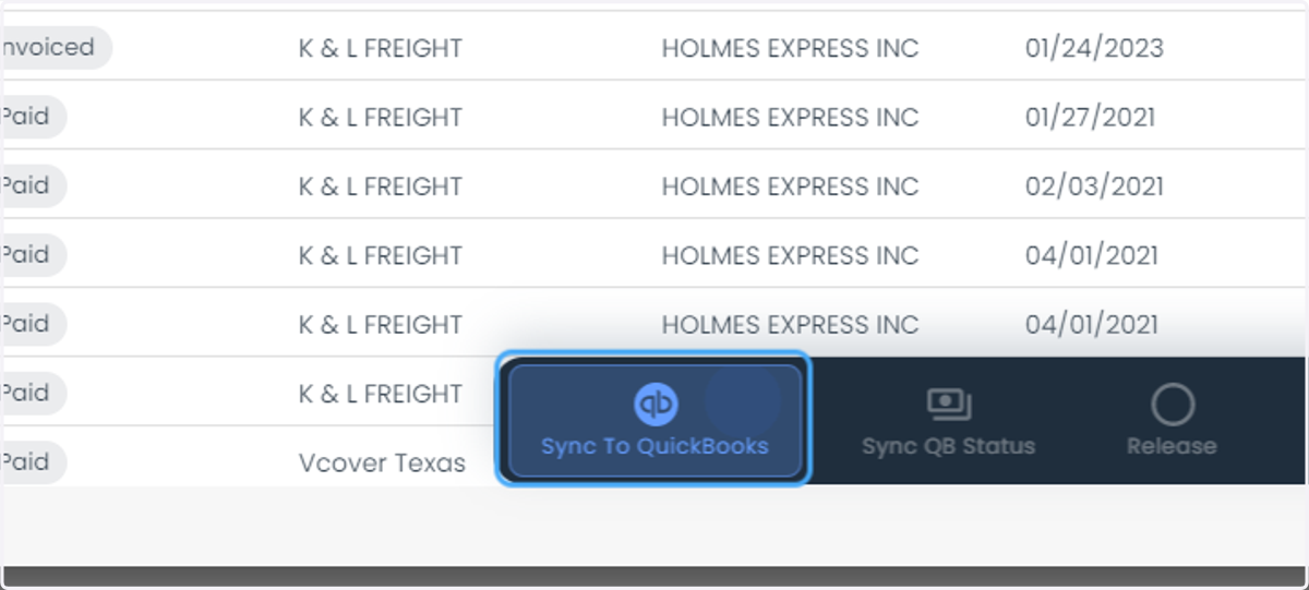Click on dialog