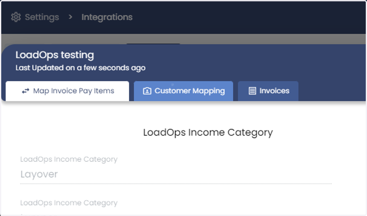 Click on Customer Mapping