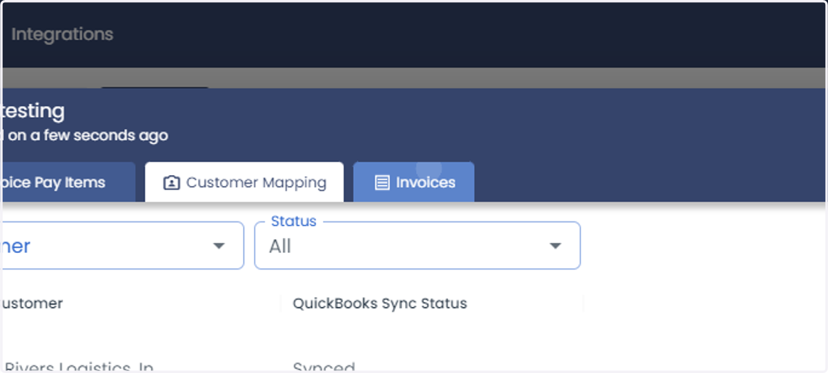 Click on Invoices