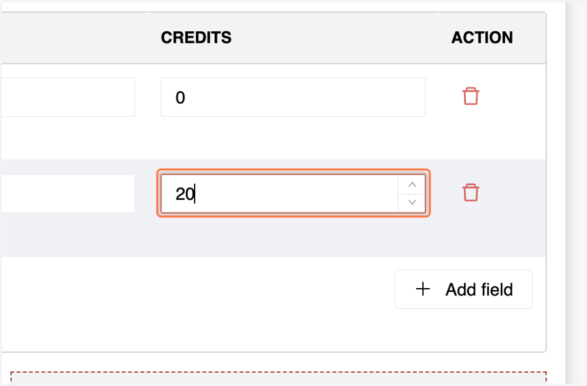 Enter the Amount in the Credit Section.