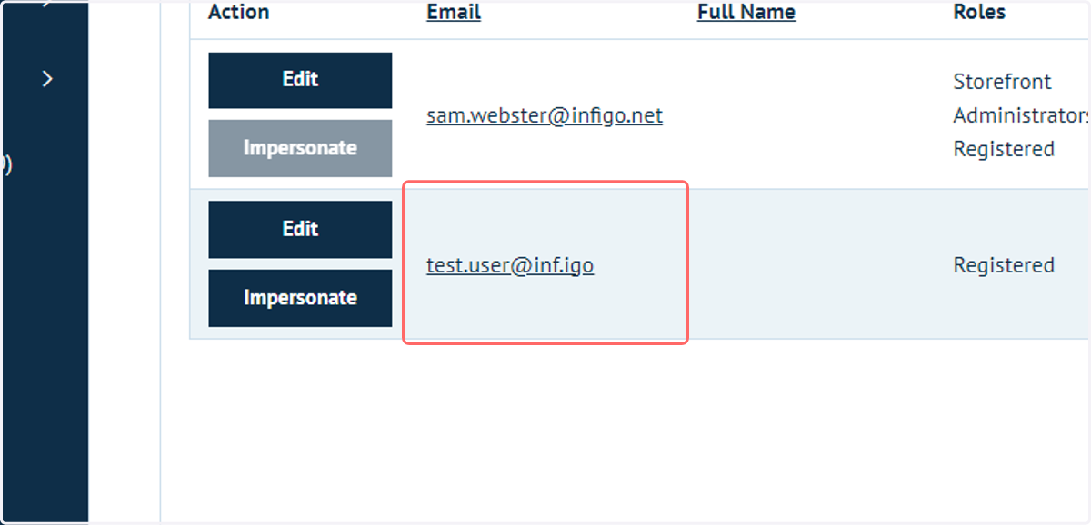 Create a new user