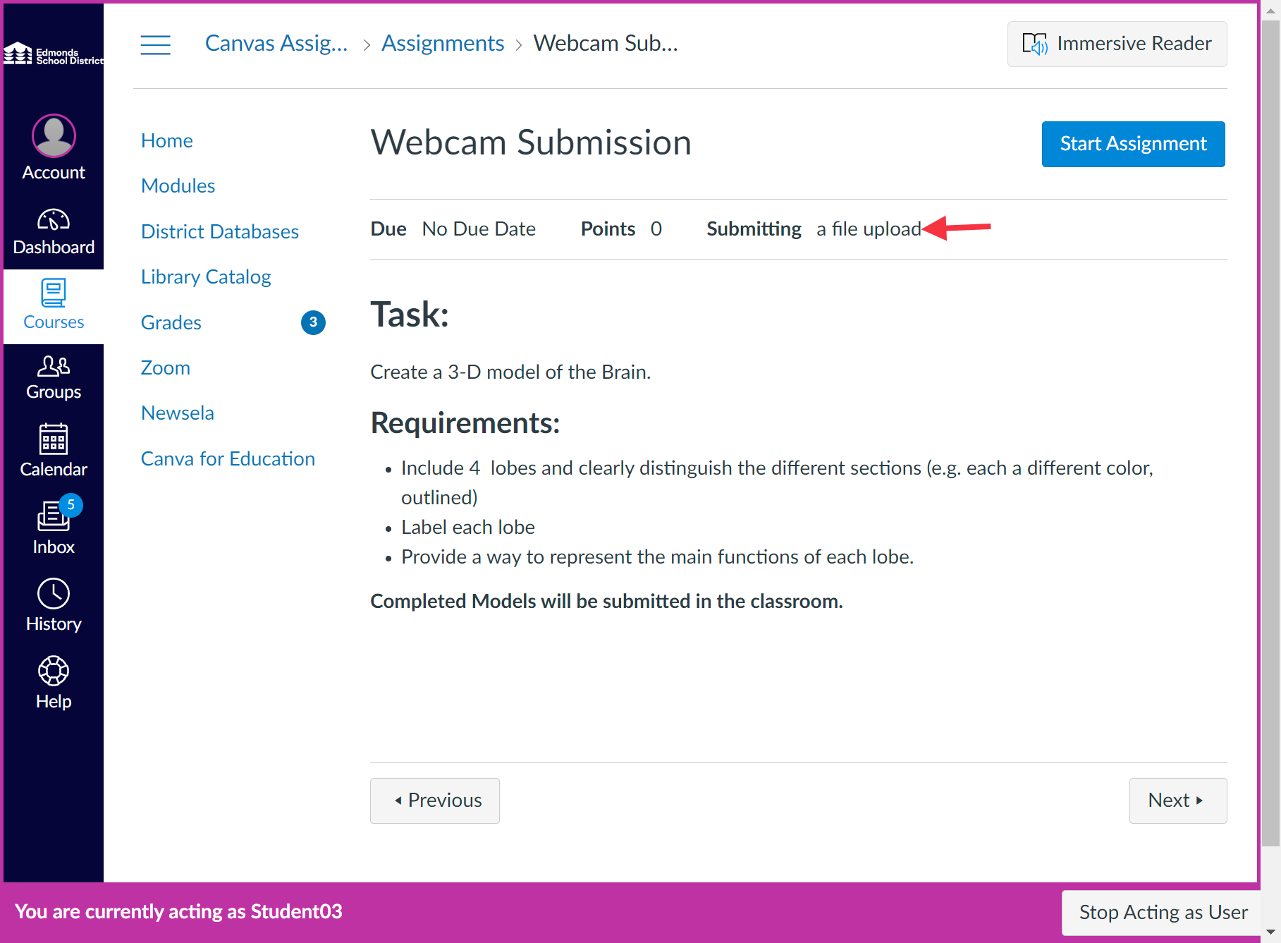 Click on Start Assignment