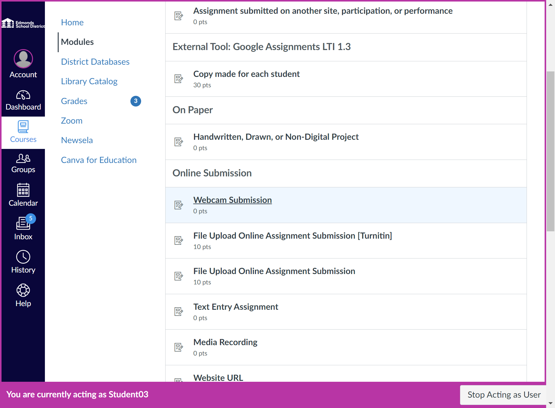 Click on Assignment Title