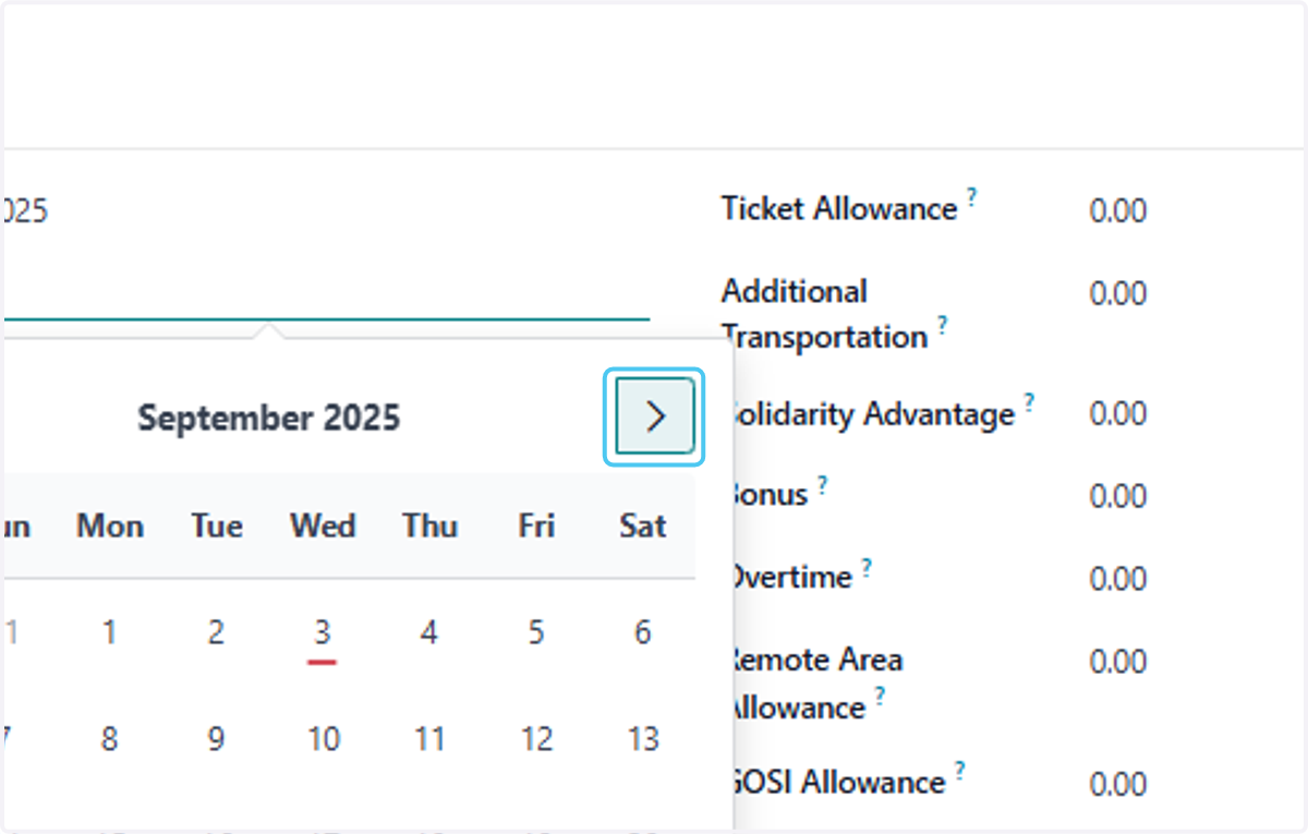 Click on September 2025…