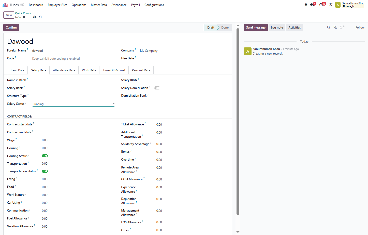 Click on CONTRACT FIELDS:…