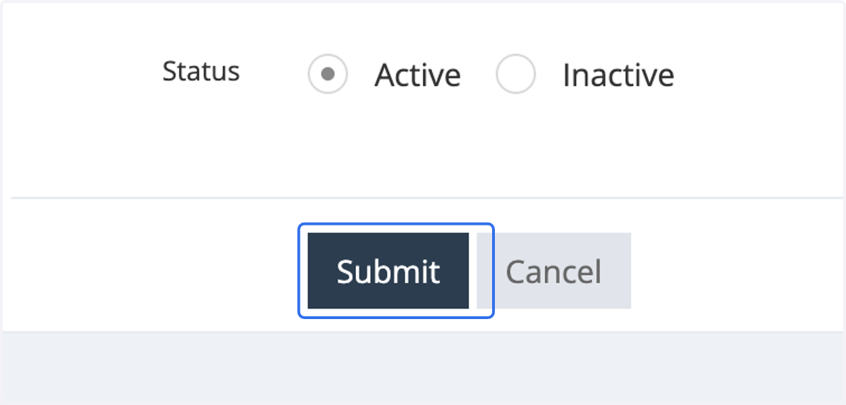 Click on Submit