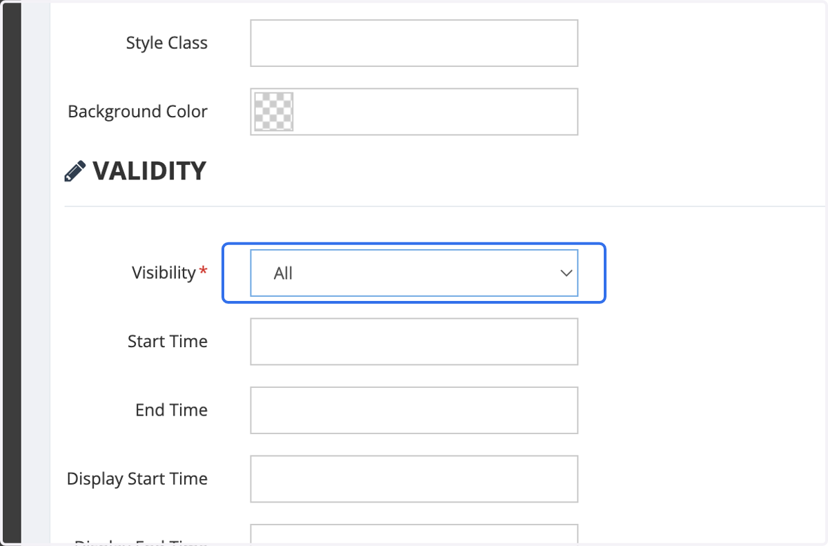 Select Visibility