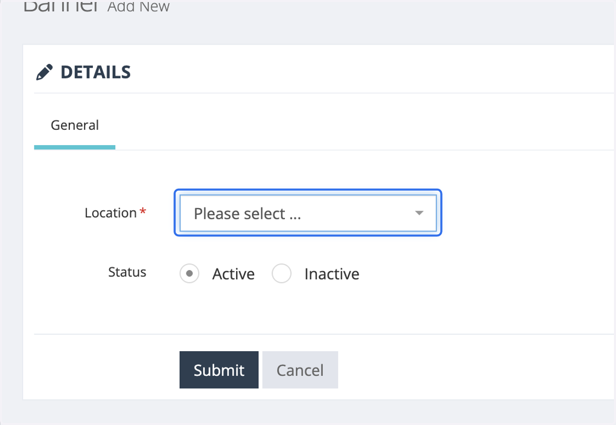 Click on Please select ...