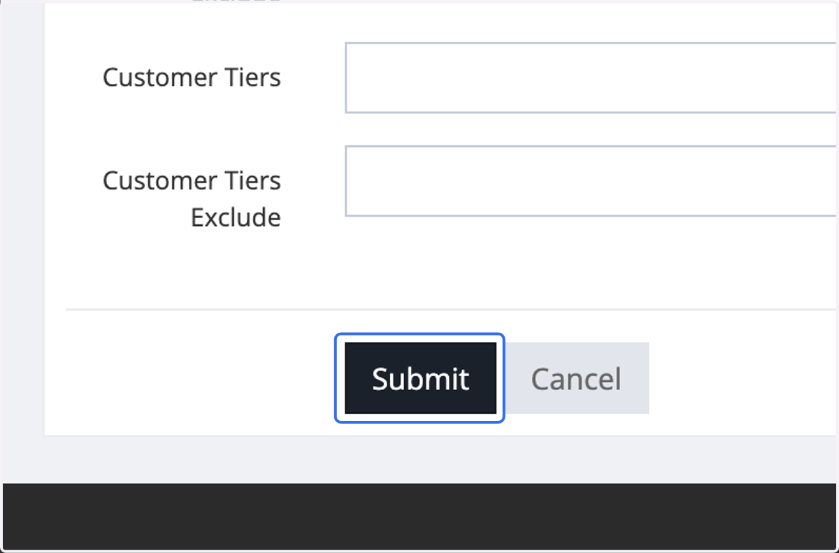 Click on Submit