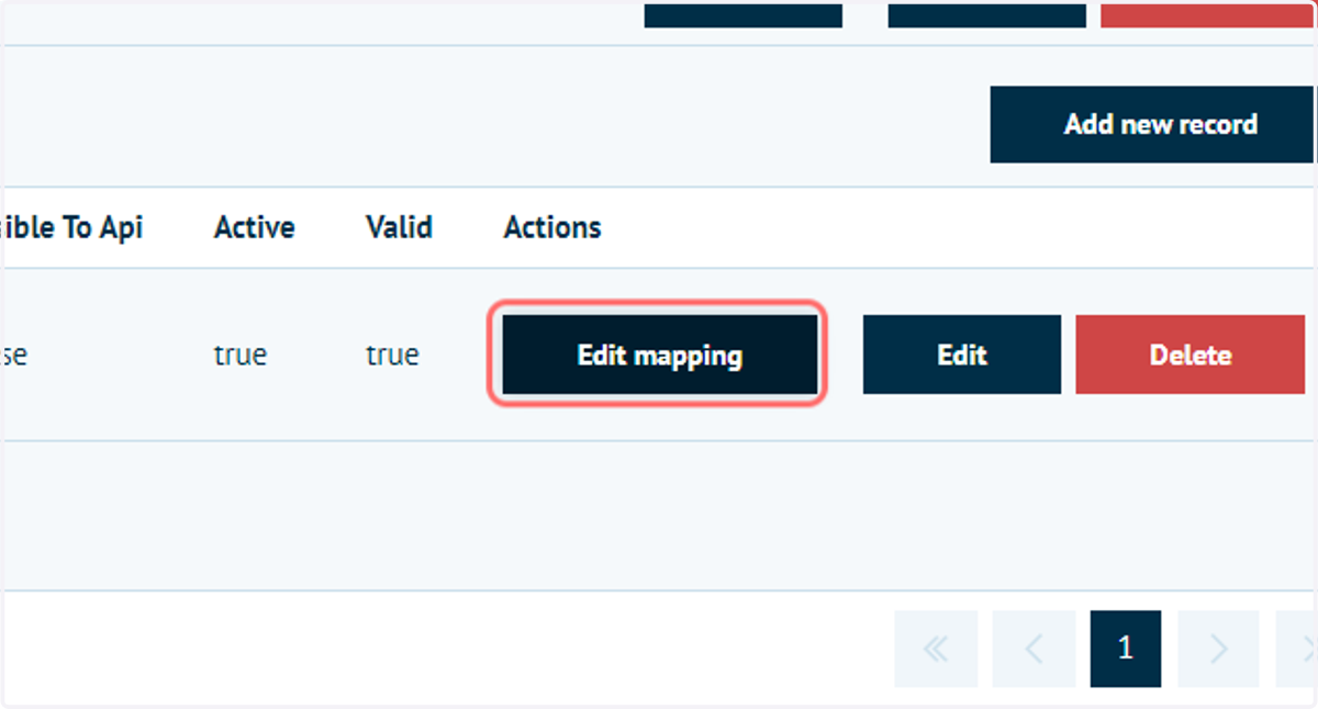 Click on Edit mapping