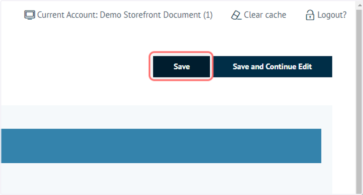 Click on Save