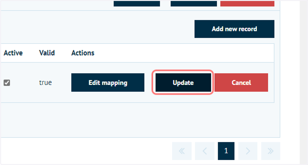 Click on Update