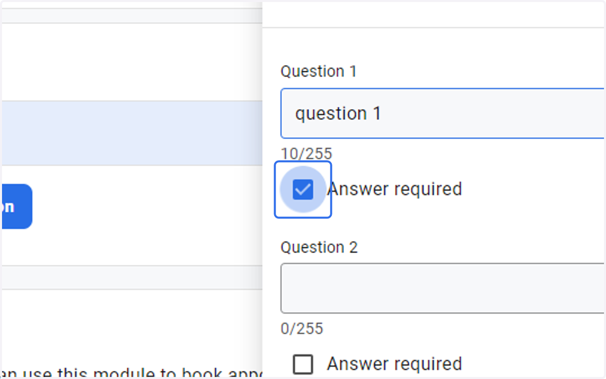Check Answer required box