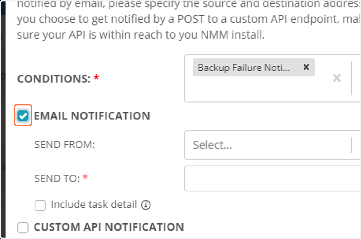 Check EMAIL NOTIFICATION