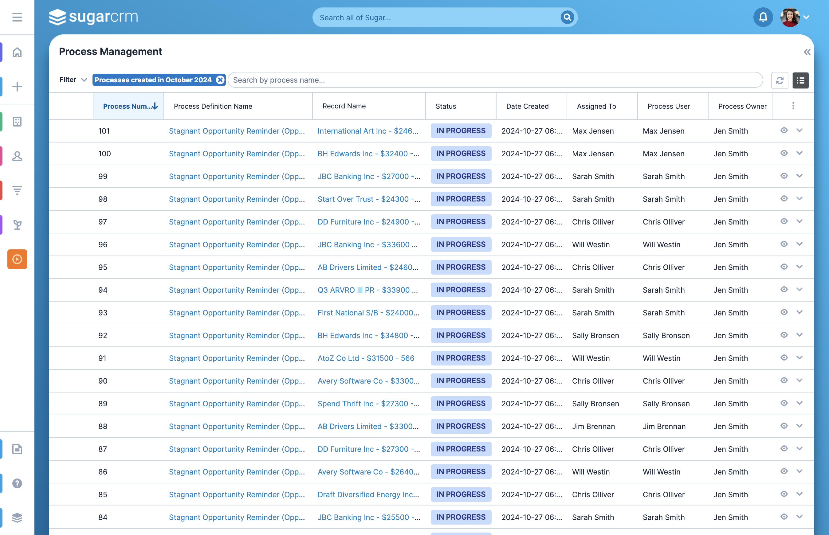 Click on close filter to remove the filter from your List View result set again