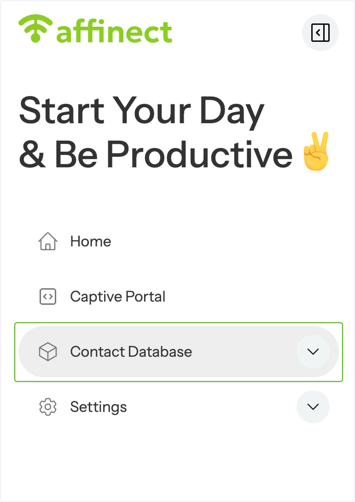 Navigate to the Contact Database