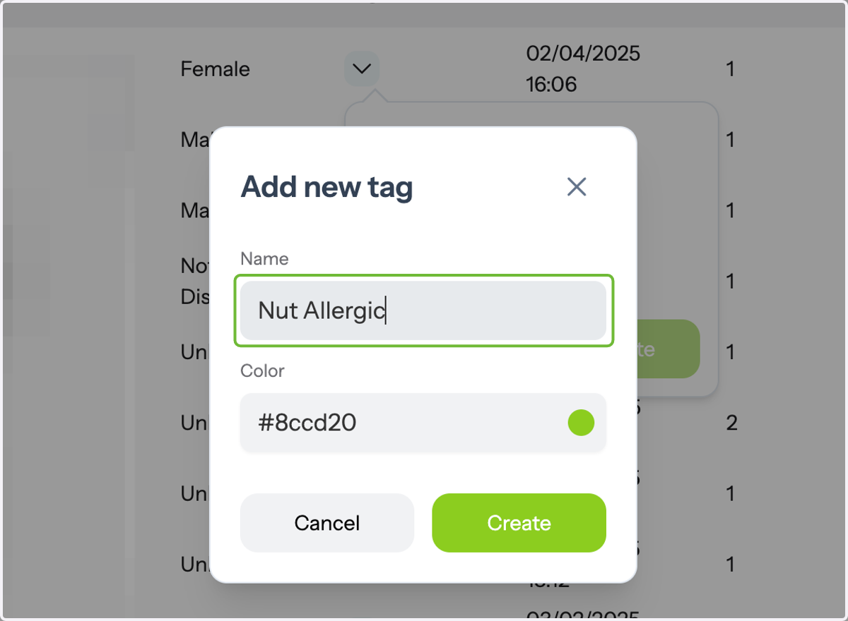 Create Custom Tags for Contacts