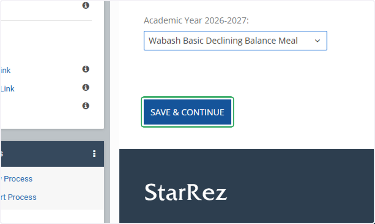 Click on Save & Continue
