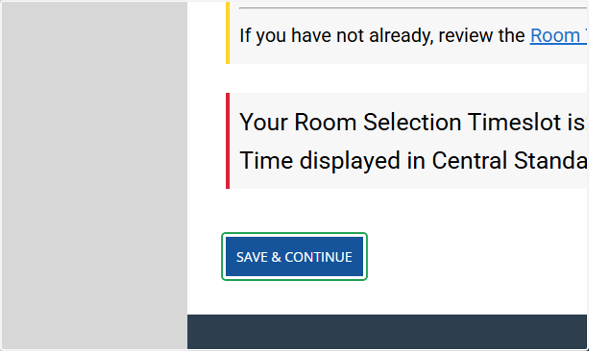 Click on Save & Continue