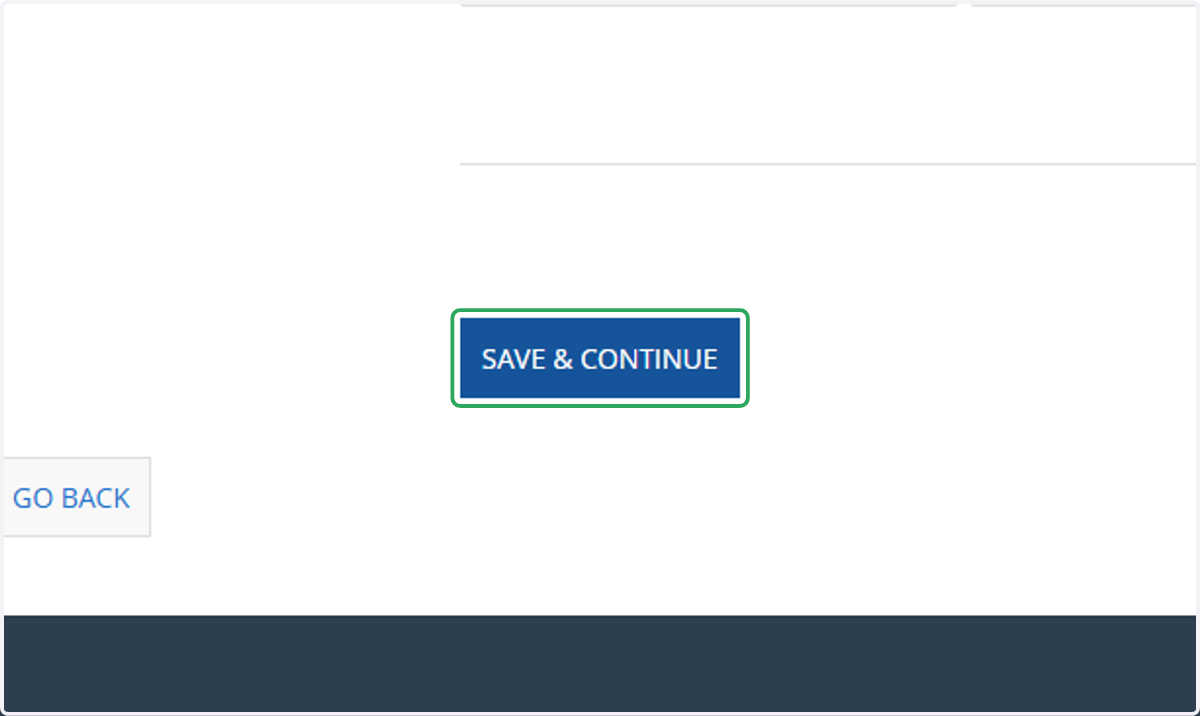 Click on Save & Continue