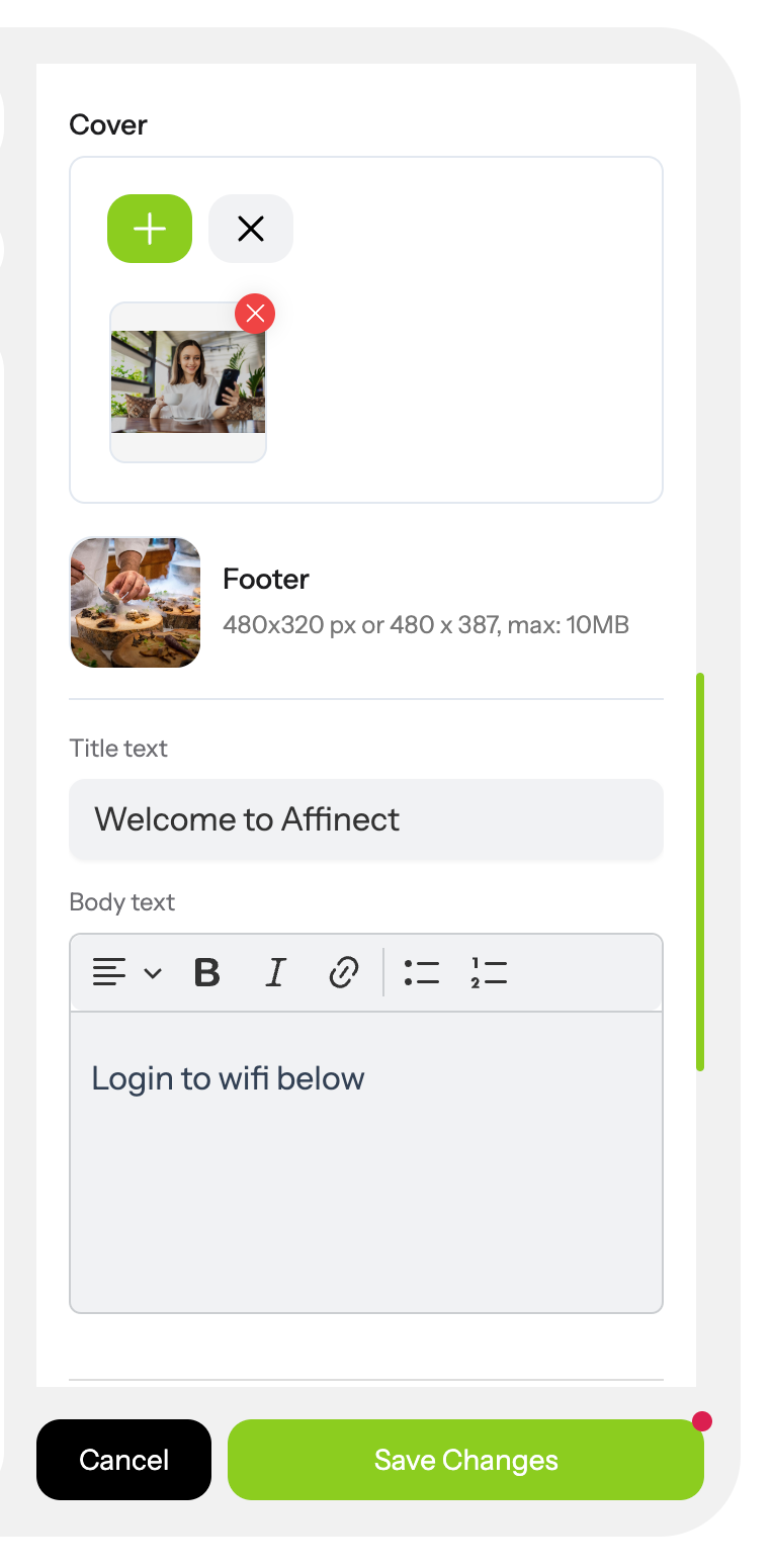 Click on the Login Page for branded customization.