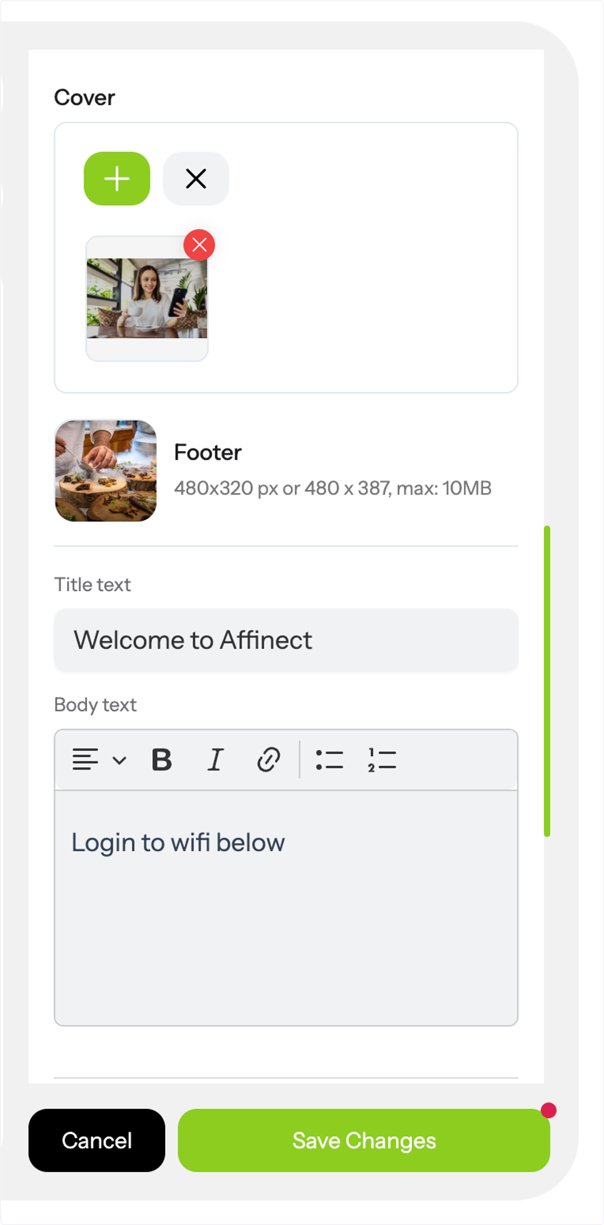 Click on the Login Page for branded customization.