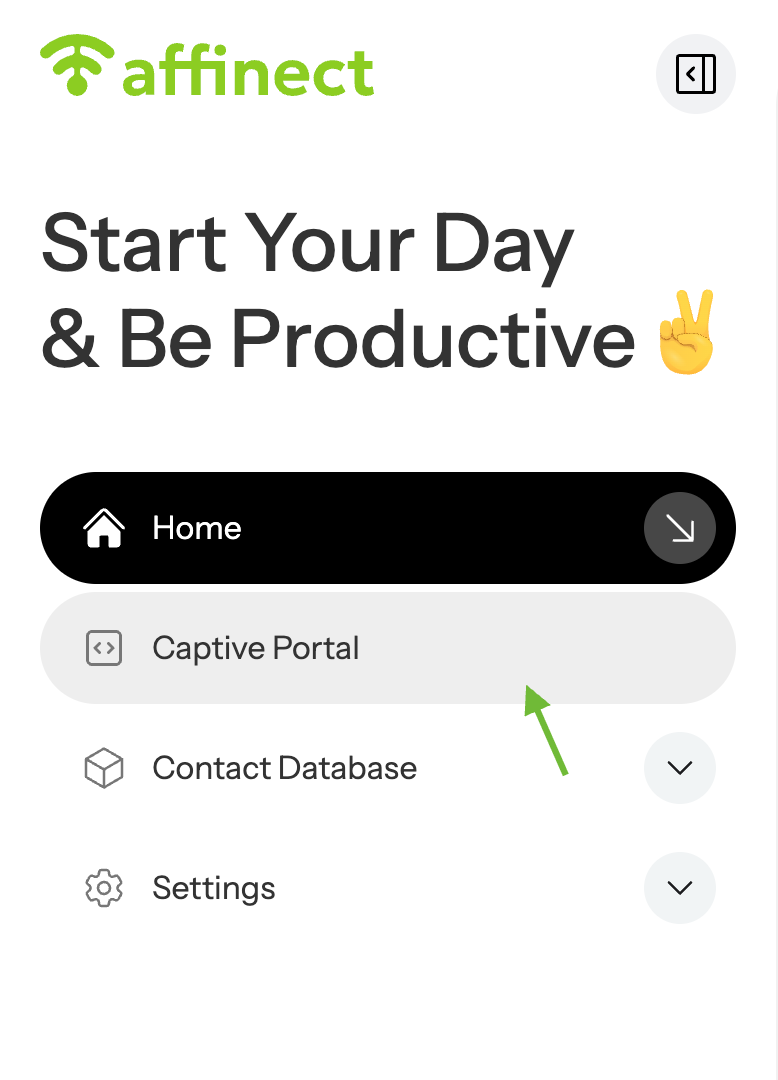 Click on Captive Portal.