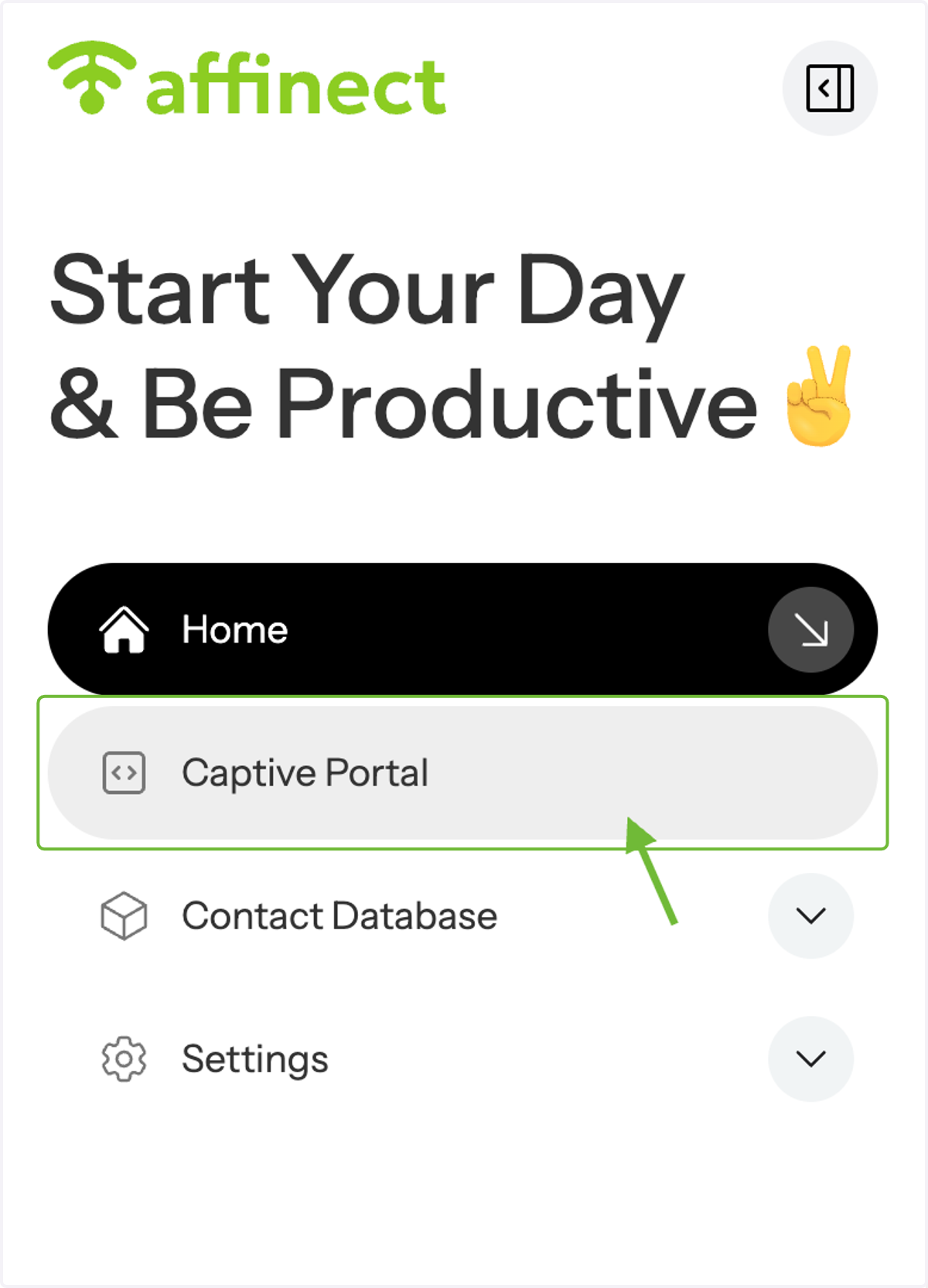Click on Captive Portal.