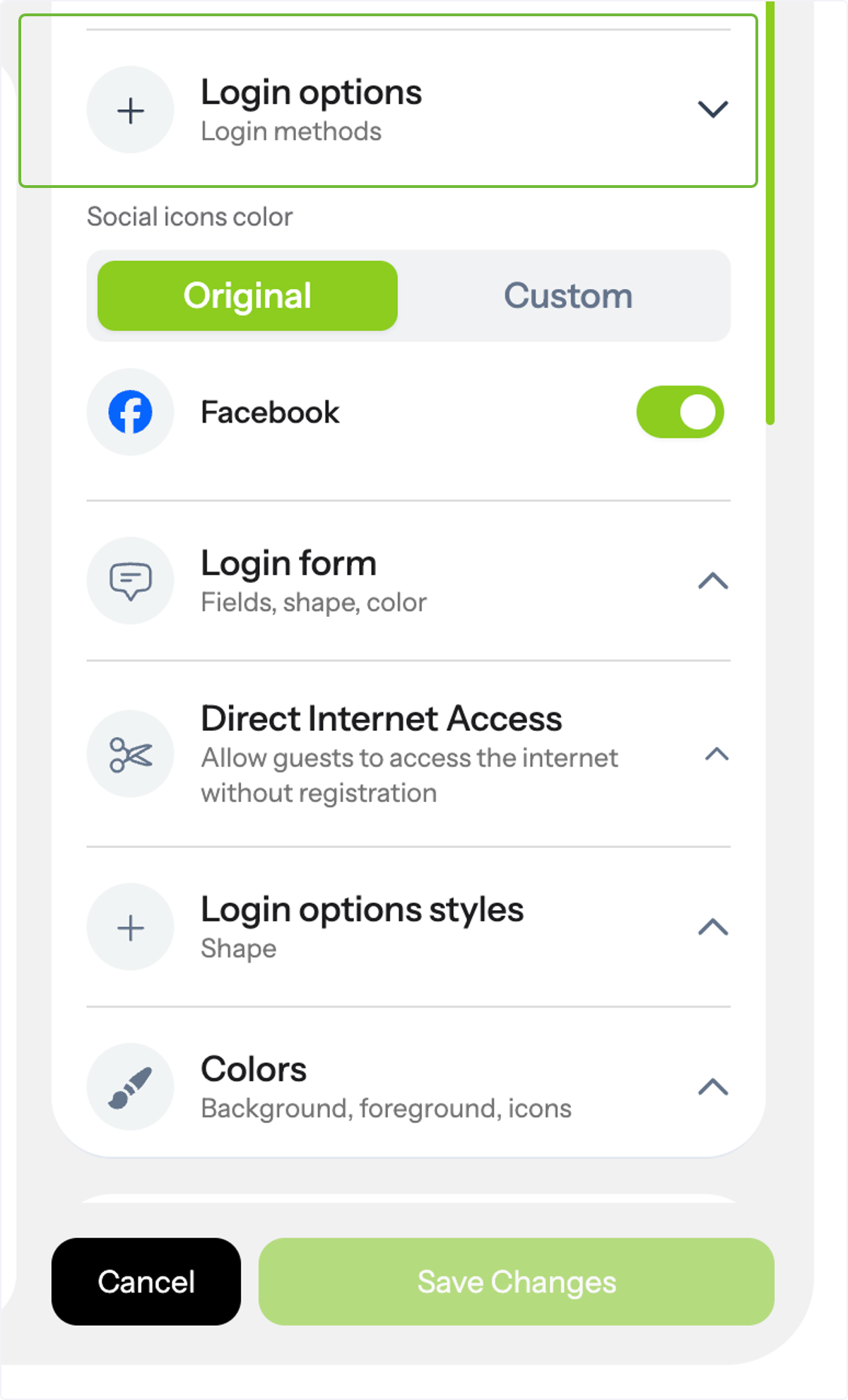 Click on Login Options.