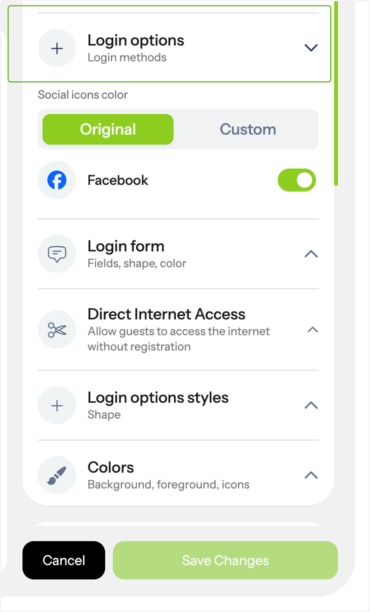 Click on Login Options.